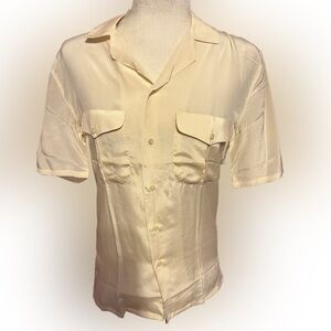 Vintage Roland 70’s Silk Button Shirt S